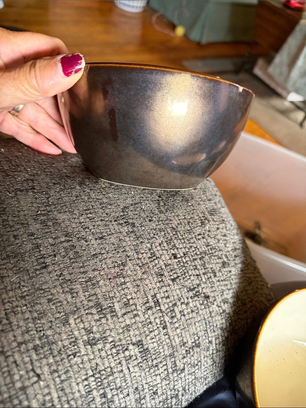 Vintage pier 1 Brown Ceramic Bowls